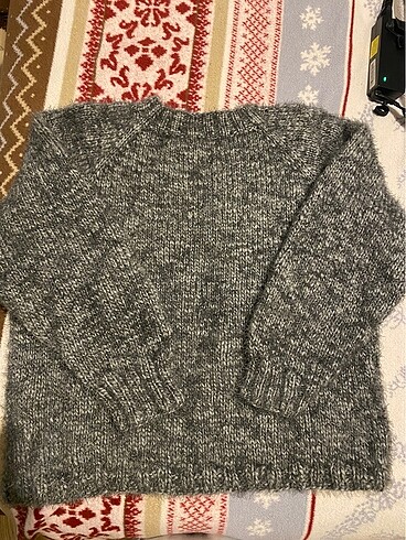m Beden gri Renk Zara gri triko oversize kazak
