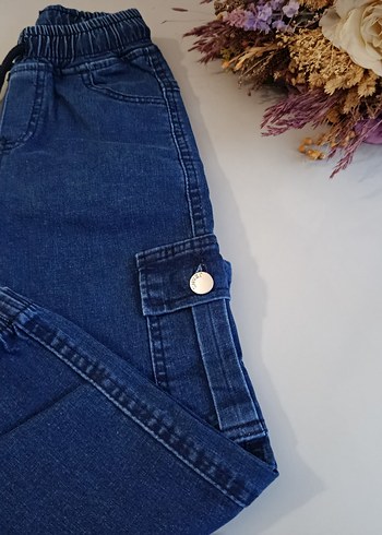 5 yaş Denim Kot Kargo Pantolon