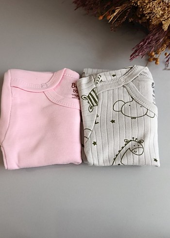 uzun kollu çıtçıtlı body ikili set