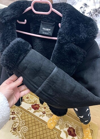 Pull bear içi kürklü mont xs