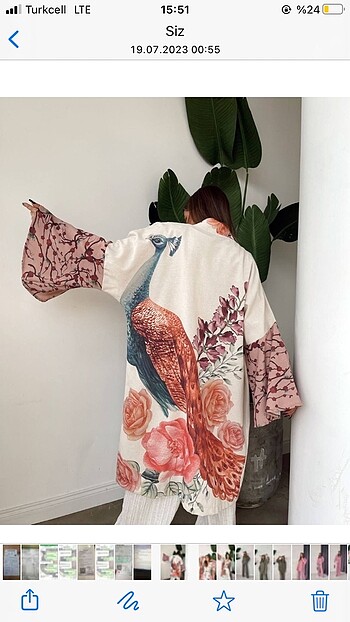 Keten tasarım kimono