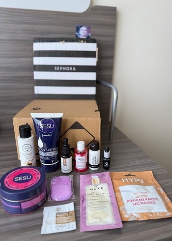 Karışık makyaj kozmetik cilt bakım set