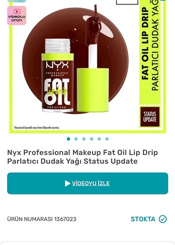 Nyx fat oil ruj gloss - Görsel 3