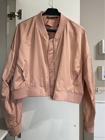 Zara saten bomber ceket