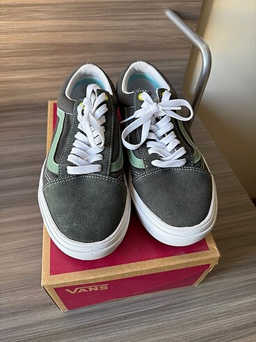 39 Beden yeşil Renk Vans haki spor ayakkabı sneaker