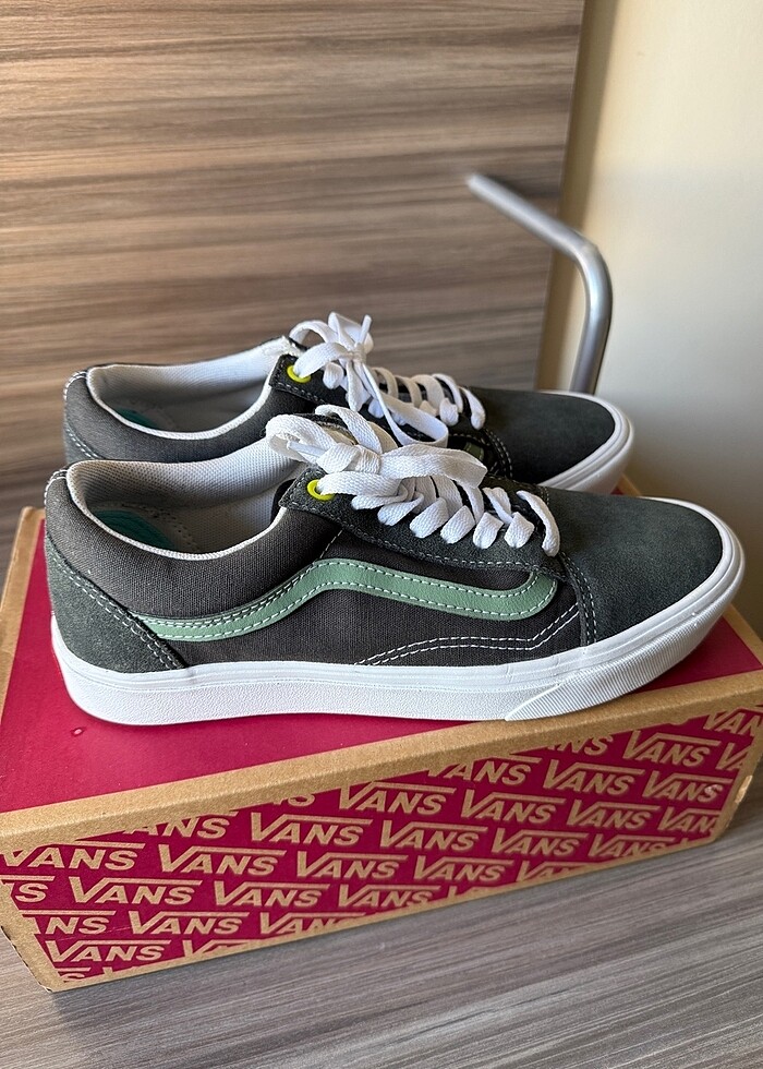 Vans haki spor ayakkabı sneaker - Görsel 2