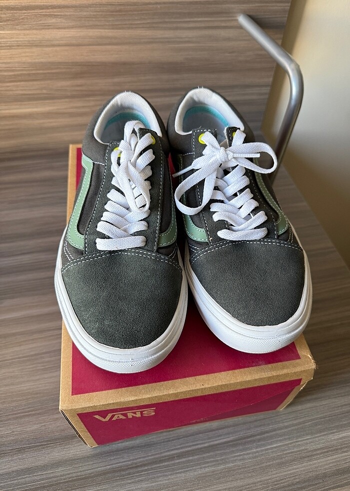 Vans haki spor ayakkabı sneaker - Görsel 4