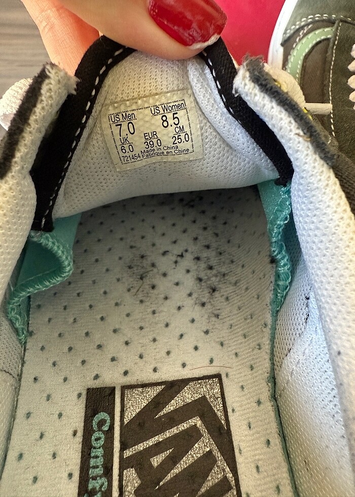 Vans haki spor ayakkabı sneaker - Görsel 5