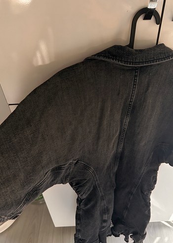 Diğer Siyah Denim Düğmeli elbise