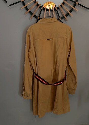s Beden camel Renk Camel Renkli, Kemerli, Midi Tunik elbise