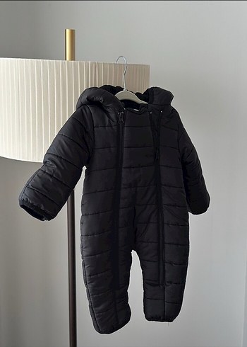 Siyah Erkek Bebek Peluş Tulum - Görsel 2