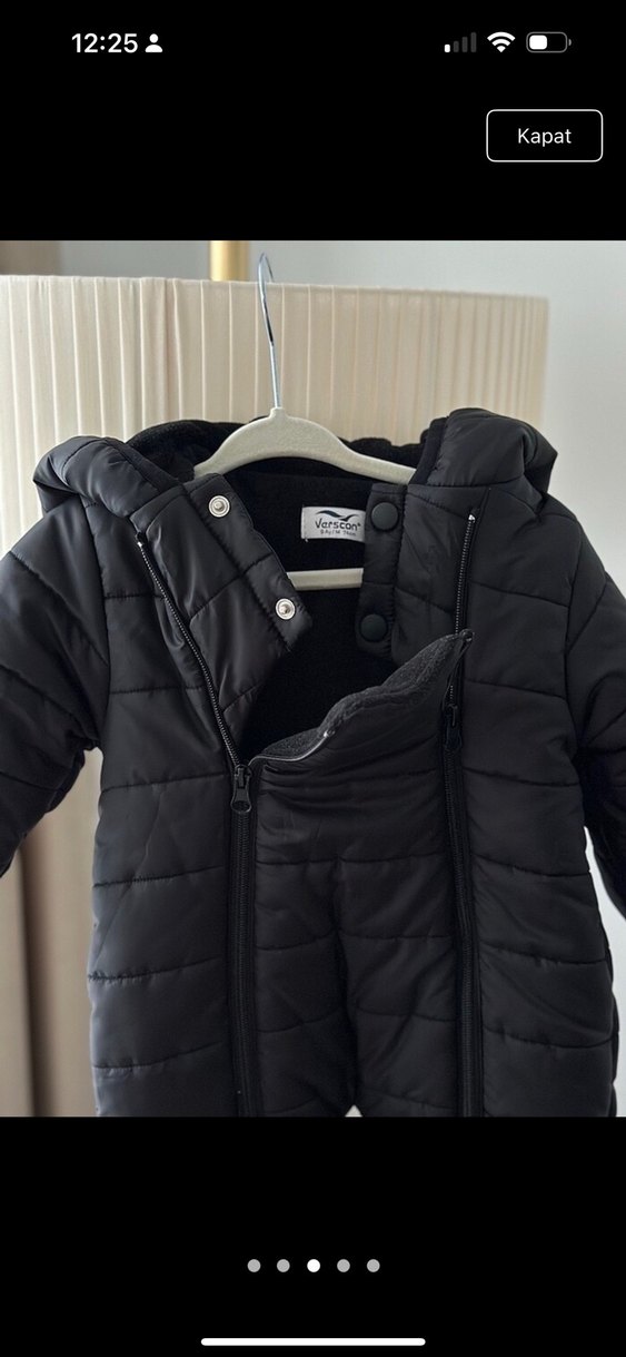 Siyah Erkek Bebek Peluş Tulum - Görsel 3