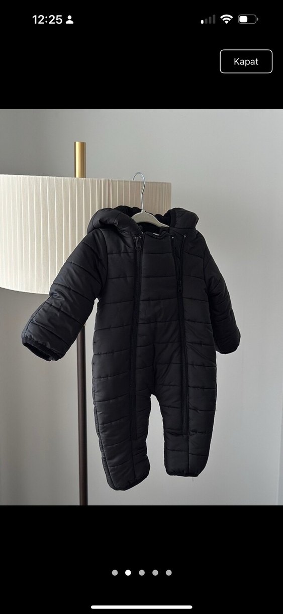 Siyah Erkek Bebek Peluş Tulum - Görsel 2