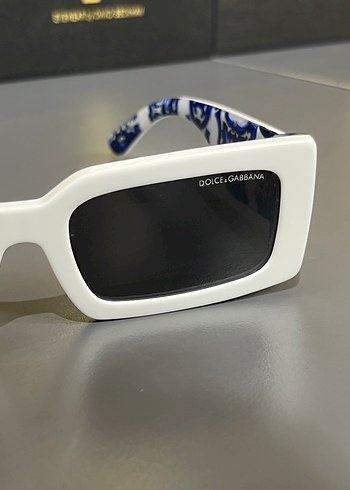 Beyaz Parlak Taşlı Dolce&Gabbana Kadın Güneş Gözlüğü - Görsel 2