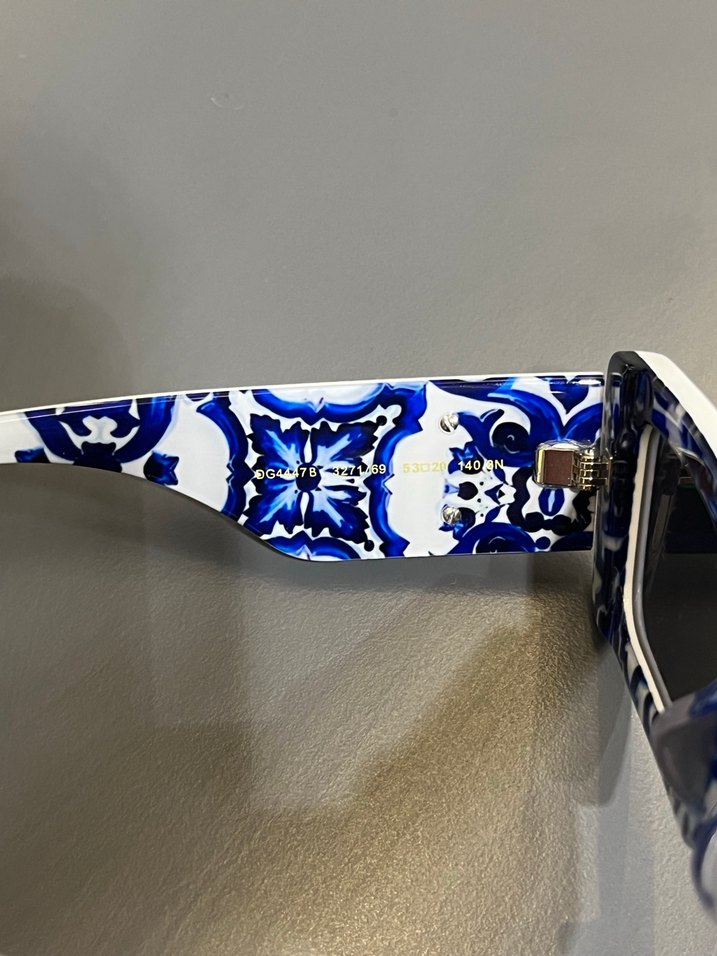 Beyaz Parlak Taşlı Dolce&Gabbana Kadın Güneş Gözlüğü - Görsel 4