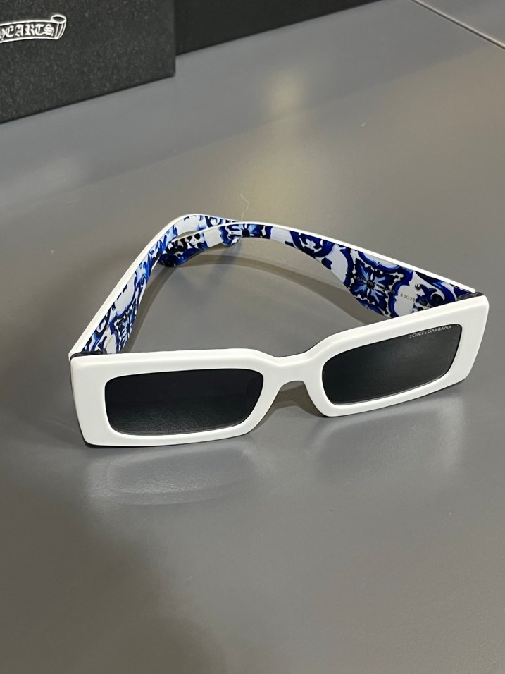 Beyaz Parlak Taşlı Dolce&Gabbana Kadın Güneş Gözlüğü - Görsel 3