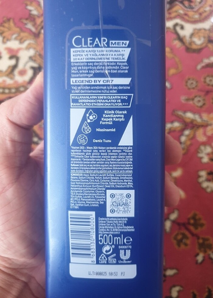 CLEAR MAN 500 ML - Görsel 2