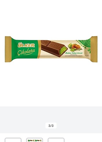 ÜLKER DUBAi ÇİKOLATASi 