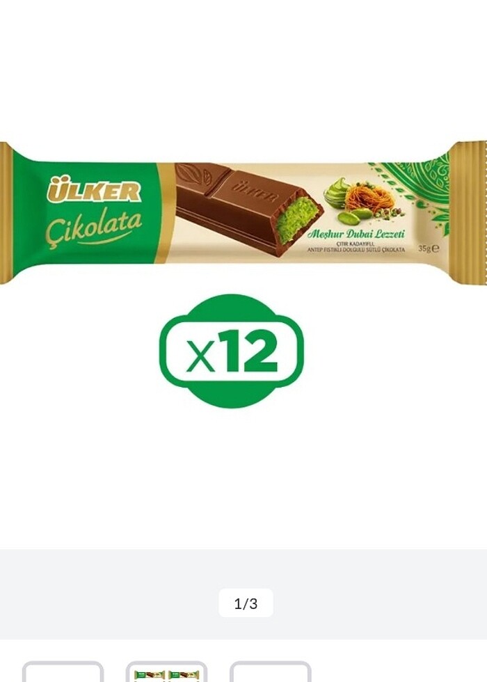 ÜLKER DUBAi ÇİKOLATASi  - Görsel 2