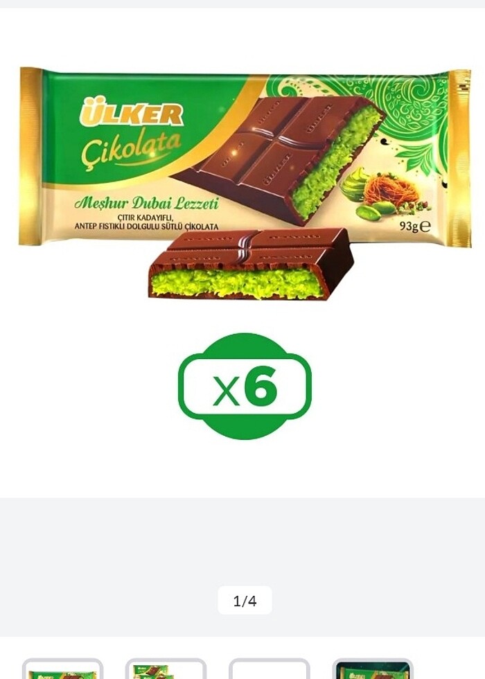 ÜLKER DUBAi ÇİKOLATASI - Görsel 2