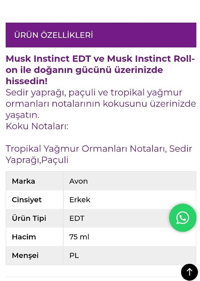 AVON MUSK INSTICT 75 ML - Görsel 5