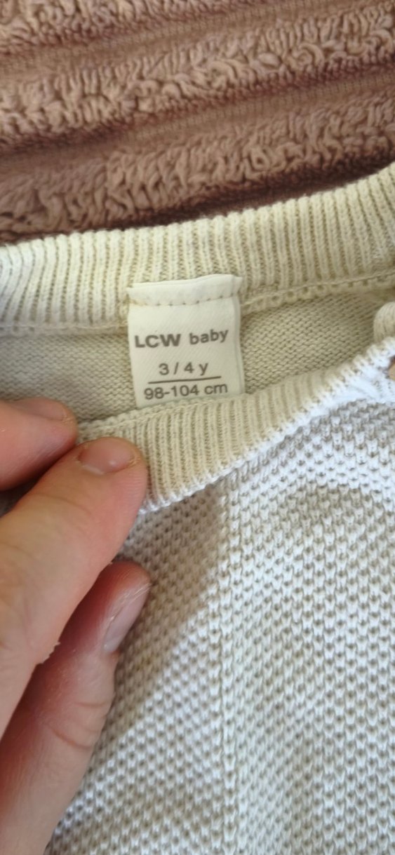 Erkek Çocuk Beyaz Triko Kazak - Görsel 2