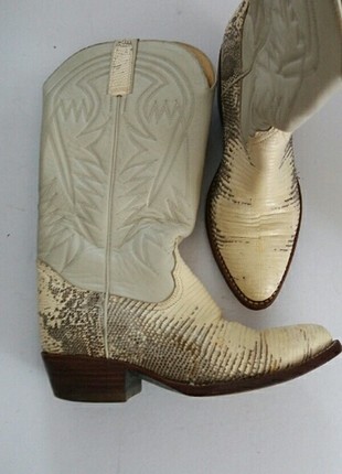 39 numara vintage kovboy deri bot