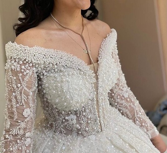 Prenses model gelinlik