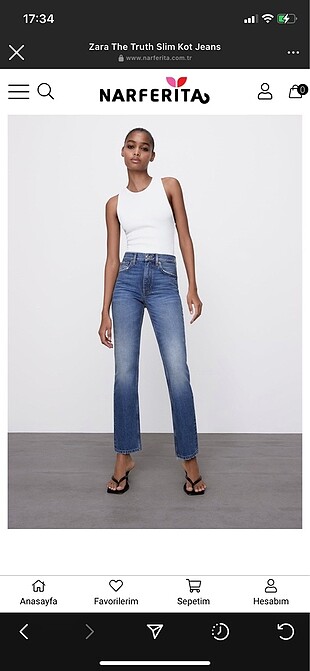 Zara straight fit pantolon