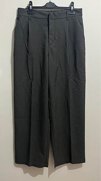 H&M Füme-Gri Kumaş Pantolon