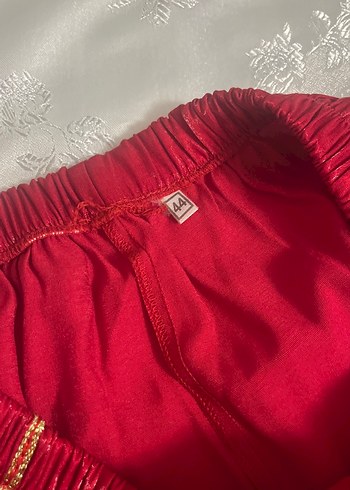 xxl Beden Kırmızı İşlemeli Uzun Kollu Bohem Kadın Elbise