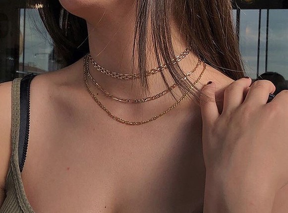 iki choker kolye set