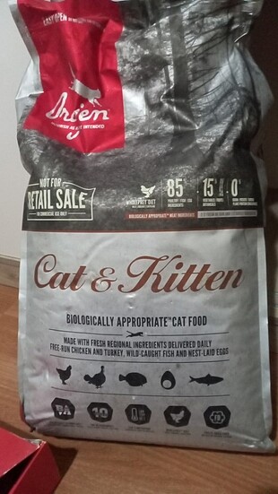 Orijen Cat & Kitten 17kg kedi maması