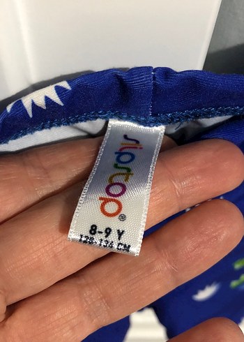 Erkek Çocuk Mavi Baskılı Mayo Şortu - Görsel 2