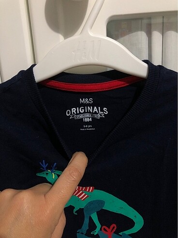 5 Yaş Beden M&S pamuklu ince erkek çocuk tişört