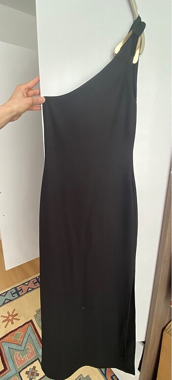 Armalife Xs-S beden siyah tek omuz abiye
