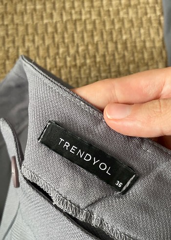 Trendyol & Milla Gri milla Kumaş Kadın Pantolon