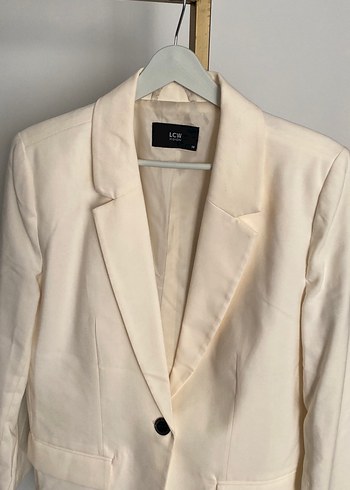 Zara Düğmeli kırık beyaz(krem) Kadın Blazer
