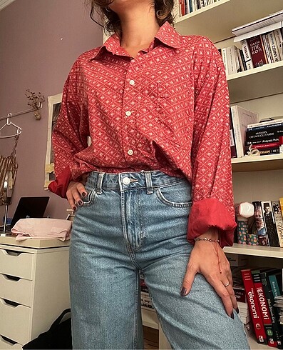Tiffany Tomato Oversize Gömlek