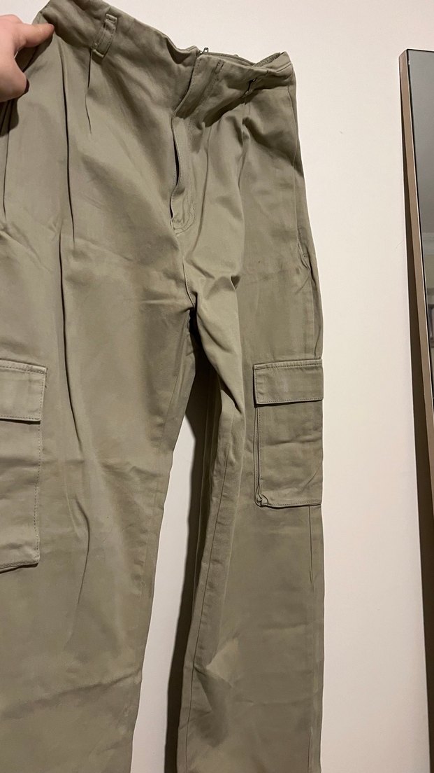 Kadın Haki oversize Pantolon - Görsel 2