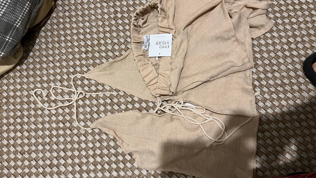 Keten takım şort büstiyer eyyo ateiler takım - Görsel 3