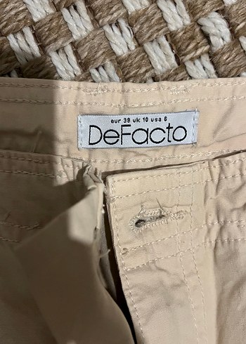 Bej oversize kargo Pantolon - Görsel 2