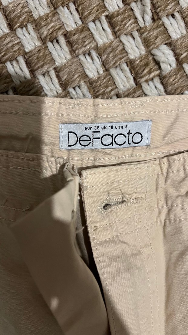 Bej oversize kargo Pantolon - Görsel 2