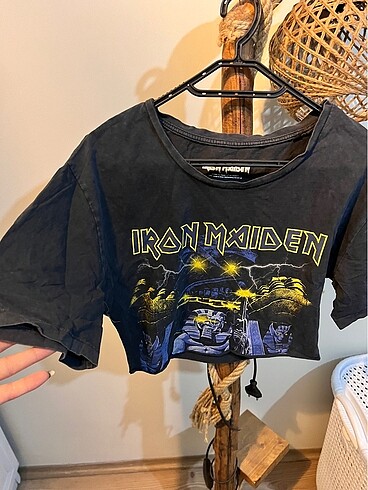 iron maiden crop tshirt