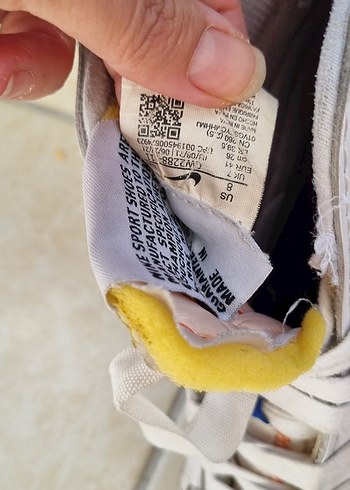 39 Beden beyaz Renk spor ayakkabı