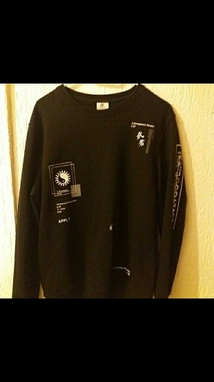 defacto baskılı havalı sweatshirt