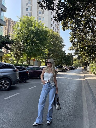 Trendyol & Milla buz mavisi jean