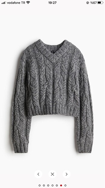 H&M Saç örgüsü kazak