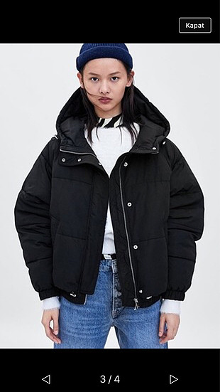 ZARA ŞİŞME MONT