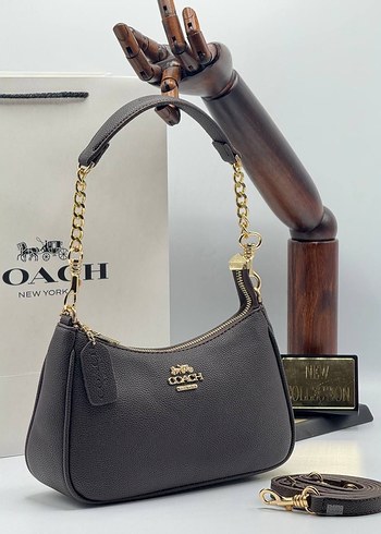 Zincir Detaylı Siyah Deri Kadın Çanta - Görsel 2